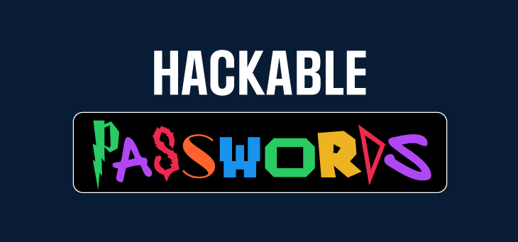 Thumbnail hackable passwords